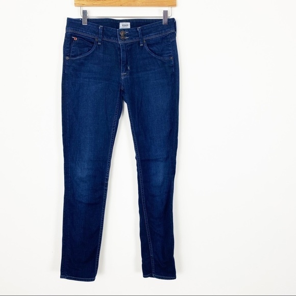 HUDSON Jeans Dark Wash Flap Pocket Skinny Jeans Size 27 Stretchy - Picture 2 of 10